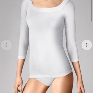 Like new Wolford Cordoba top white Medium M